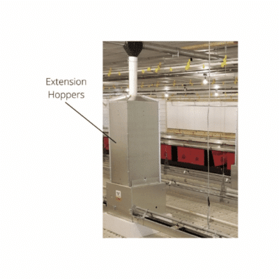 Extension Hopper f/ Valco Chain Feeder